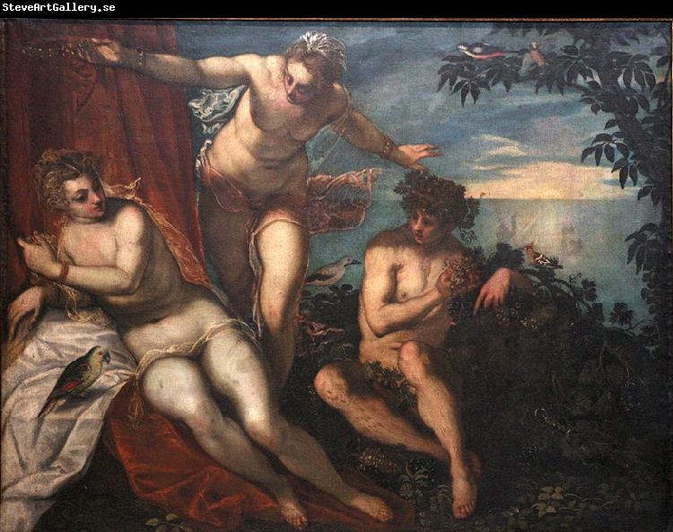 Domenico Tintoretto Bacchus, Ariadne and Venus